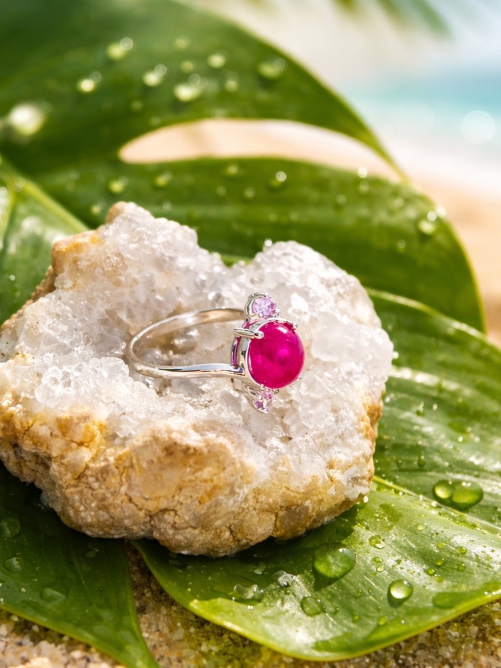 Ruby & Amethyst Ring - Picture 8 of 11